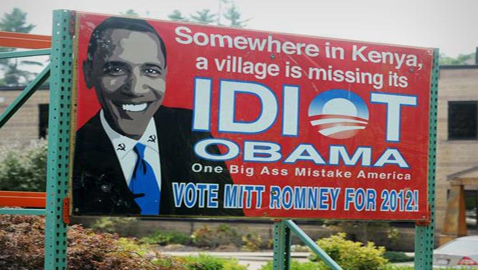 People With Money To Burn And Sarcasm To Spare, Put Up Luscious But Provocative Anti-Obama Billboards