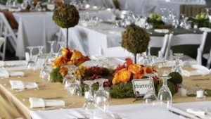 table setting for a wedding or dinner event