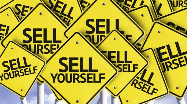 You need to sell yourself to get ahead in business